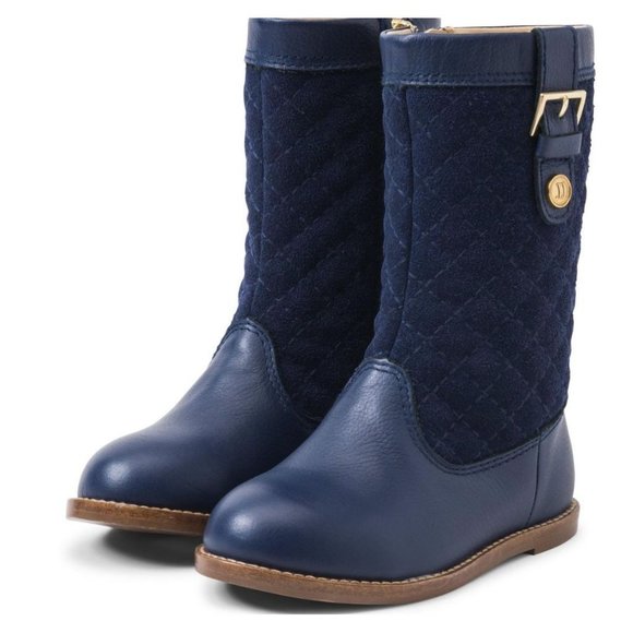 Janie and Jack Other - Janie and Jack Navy Quilted Riding Boots